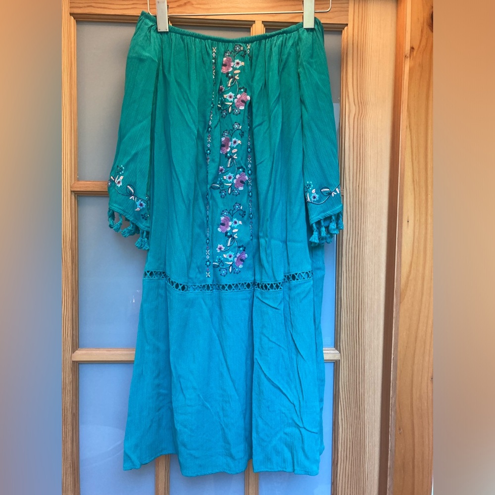 Boho Embroidered Dress